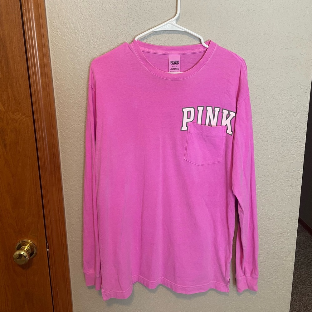 VS PINK Neon purple long sleeve